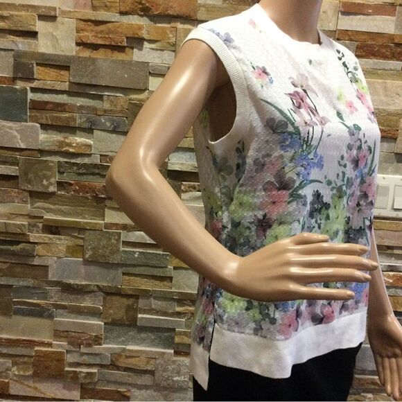 TED BAKER Flower Sleeveless Sweater - Picture 2 of 8